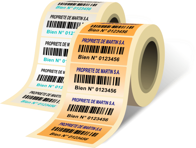 3L Porte-Étiquettes Auto-Adhésifs Polypropylène 35x75mm Réf 10321 - Lot De 48